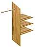 Inneneinteilung 92 cm für Schrank NAYA Wildeiche massiv