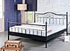 Metallbett VIRGINIA 120 x 200 Schwarz lackiert 