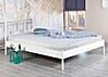 Metallbett IDA Einzelbett 90 x 200 Weiß lackiert im Landhausstil 