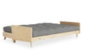 Sofabett Schlafsofa INDIE Gestell Kiefer mit klappbarer Rückenlehne