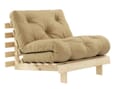 Schlafsofa ROOTS 90 cm Polster BORDEAUX Klappsofa Gestell Kiefer