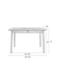 Esstisch GLIMPS BLACK von ZUIVER 120 x 80 ausziehbar Esche