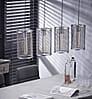 Pendelleuchte Hängeleuchte FOUR mit 4 Schirmen Silber Antik Look