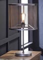 Tischleuchte ROND Silber Antik Look