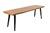 Bank ALAGON Walnuss mit Baumkante 120 cm von DUTCH BONE