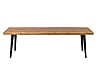 Bank ALAGON Walnuss mit Baumkante 120 cm von DUTCH BONE