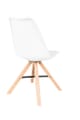 Stuhl KELL Esszimmerstuhl mit Schalensitz in weiß