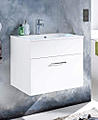 Badezimmer Kommode SPLASH 60 mit Waschbecken 2-tlg Set. Weiß