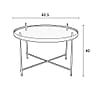 Beistelltisch Couchtisch CUPID LARGE rund BLACK von Zuiver