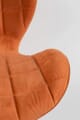 Esszimmerstuhl OMG VELVET Samt Orange von ZUIVER