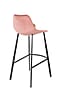 Barhocker FRANKY VELVET Samt Rosa von DutchBone