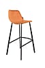 Barhocker FRANKY VELVET Samt Orange von DutchBone