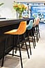 Barhocker FRANKY VELVET Samt Orange von DutchBone