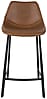 Tresenhocker FRANKY Kunstleder Vintage braun von DutchBone