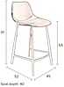 Tresenhocker FRANKY Kunstleder Vintage braun von DutchBone
