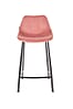 Tresenhocker FRANKY VELVET Samt Rosa von DutchBone