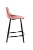 Tresenhocker FRANKY VELVET Samt Rosa von DutchBone