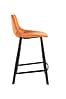 Tresenhocker FRANKY VELVET Samt Orange von DutchBone
