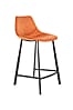 Tresenhocker FRANKY VELVET Samt Orange von DutchBone
