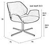 NIKKI ALL BLACK Lounge Sessel Relaxsessel von ZUIVER