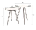 Beistelltisch STALWART 2-er Set von DUTCHBONE