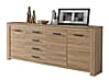 Sideboard HAVANNA 3 Türen 4 Schubladen Optik: Alteiche von Forte