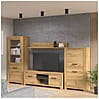 Wohnzimmerschrank HAVANNA Alt-Eiche Wohnwand 4-tlg. von Forte
