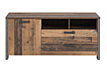 Lowboard TV-Kommode CLIF 142 cm Optik: Old Wood Vintage von Forte
