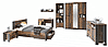 Jugendzimmer CLIF Komplettset 8-tlg. Optik: Old Wood Vintage von Forte