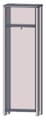 Dielenschrank CLIF 1-trg. Optik: Old Wood Vintage von Forte