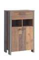 Garderobe CLIF 4-tlg. Komplett-Set Optik: Old Wood Vintage von Forte
