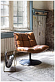 Lounge Sessel BAR VINTAGE BROWN Kunstleder von DutchBone