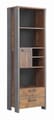 Jugendzimmer CLIF 5-tlg Komplettset Optik: Old Wood Vintage von Forte