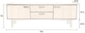 Sideboard JUJU LOW Walnuss furniert von DUTCHBONE