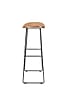 Barhocker TANGLE Natural - Metall und Teakholz