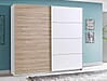 Schwebetürenschrank JAWA 200 cm Optik: Bianco Eiche / Weiß, von Forte