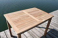 Tisch Gartentisch rechteckig 150 x 90 cm in premium Teakholz