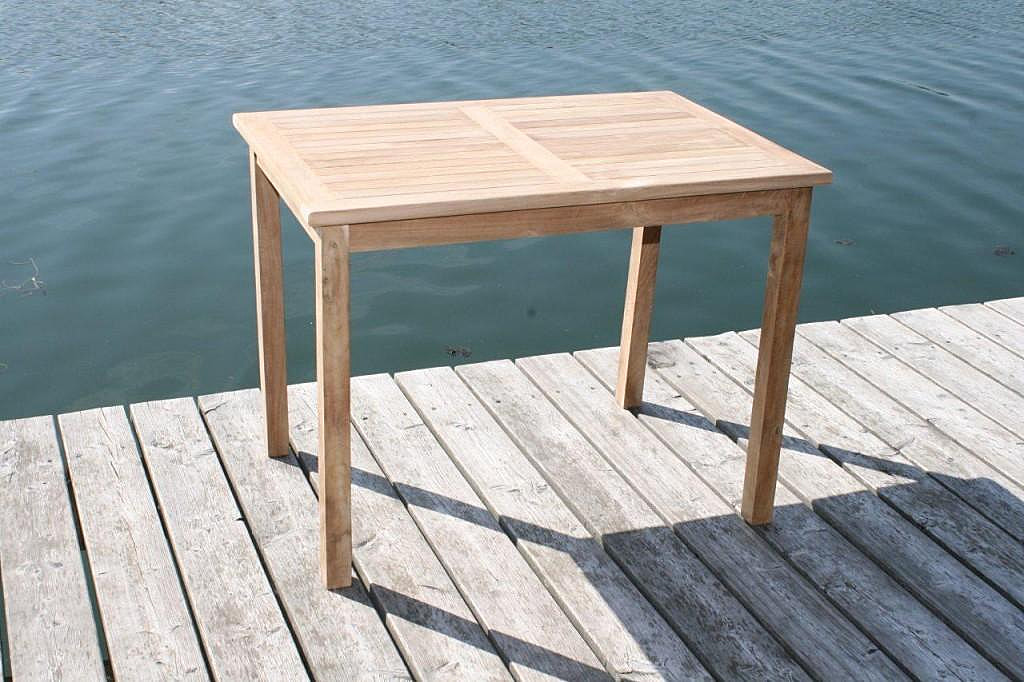 Teakholz Tisch 90 rechteckig in x 150 cm premium Gartentisch