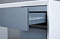Bürotisch Schreibtisch MEGARA mit Tür und Schublade Beschichtung Weiß