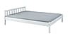 Bett VILMAR Futonbett 140 x 200, Kiefer massiv, Weiß lackiert