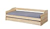 Kinderbett Sofabett MALTE natur mit Schublade 90 x 200 Kiefer massiv
