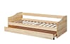 Kinderbett Sofabett MALTE natur mit Schublade 90 x 200 Kiefer massiv