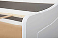 Kinderbett Sofabett MALTE weiß mit Schublade 90 x 200 Kiefer massiv