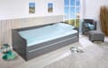 Sofabett Kinderbett MALTE grau mit Schublade 90 x 200 Kiefer massiv