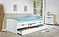 Kinderbett Funktionsbett RIEKA 90 x 200 weiß lackiert Kiefer massiv
