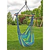 Hängesessel TOBAGO Blau Grün  mit 2 Kissen