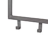 Hakenleiste JON mit 15 Haken Wandgarderobe im Dark-Silver-Finish
