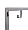Hakenleiste JON mit 15 Haken Wandgarderobe im Dark-Silver-Finish