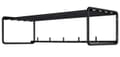 Wandgarderobe CLINT 2 Metall Schwarz lackiert mit Hutablage