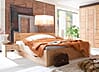 Massivholzbett VITA XL 200 x 200 Doppelbett mit Schubladen aus Kiefer